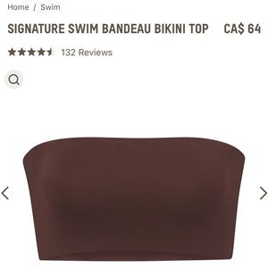 SKIMS - Signature Swim Bandeau Bikini Top